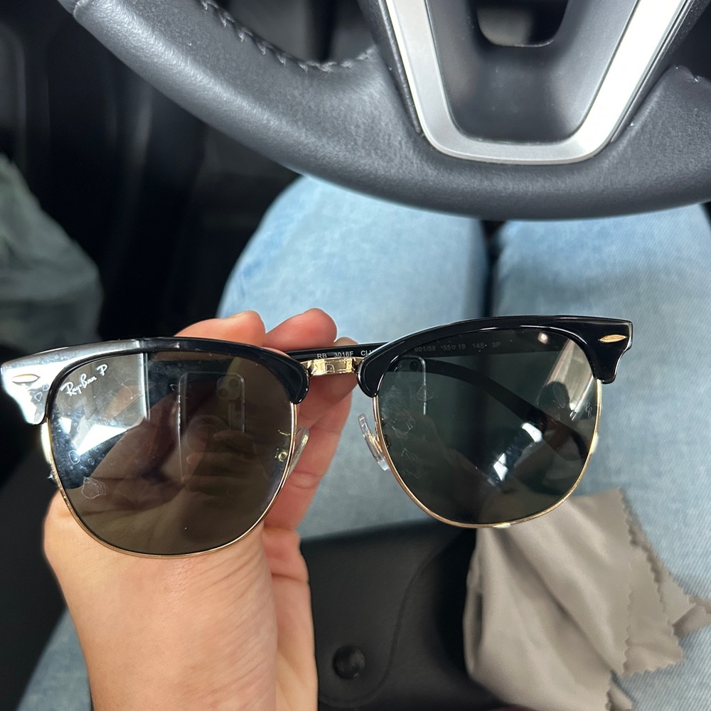 Ray-Ban Black Leather Sunglasses Case